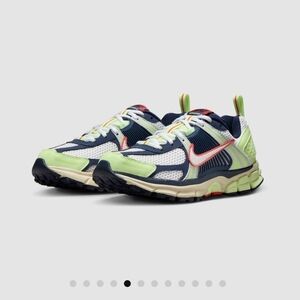 Nike Kids Sneakers in Navy, Lime Green, and White